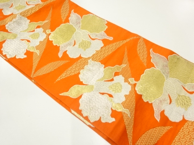 JAPANESE NAGOYA OBI / WOVEN ORCHID